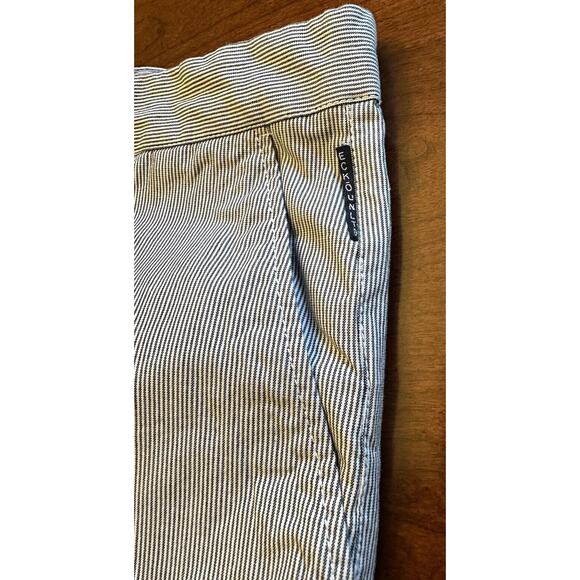 ECKO Unltd 38" shorts blue‎ Pinstripe long length 100% cotton. Excellent Cond. - Picture 6 of 6